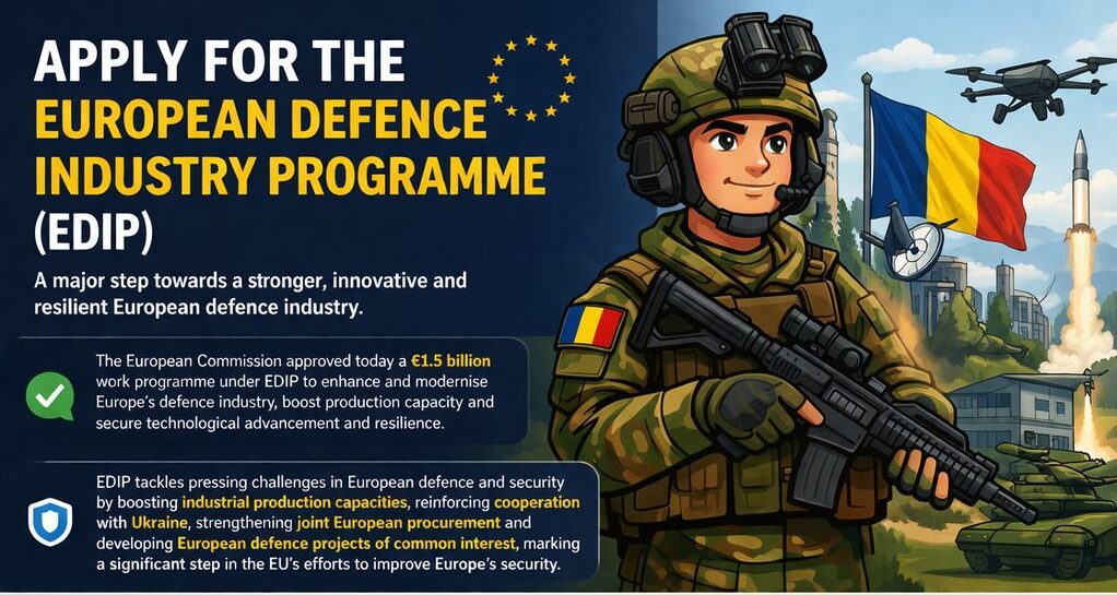 Read more about the article Evropska komisija potrdila 1,5 milijarde evrov vreden delovni program za krepitev obrambne industrije (EDIP)