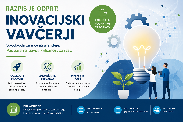 Read more about the article Objavljen javni razpis Inovacijski vavčerji 2026